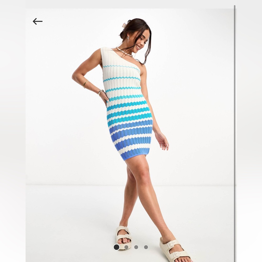 ASOS DESIGN Knit Texture Mini Dress